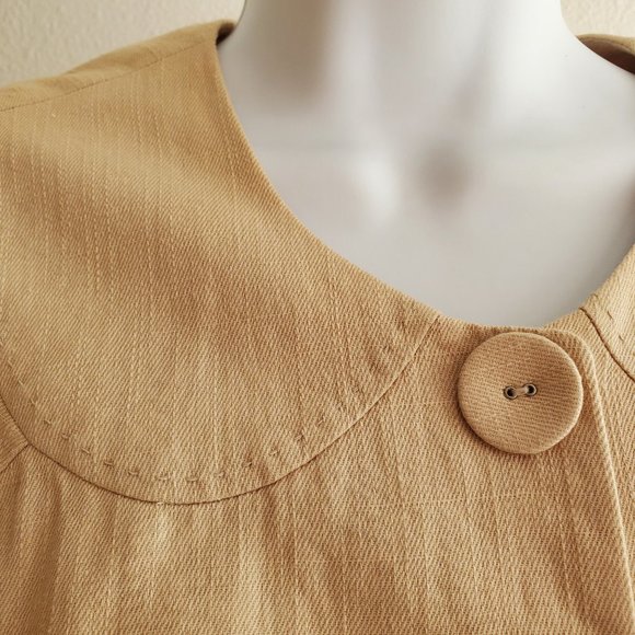 Apt. 9 Cropped Linen Jacket, Size 10 - Picture 4 of 8